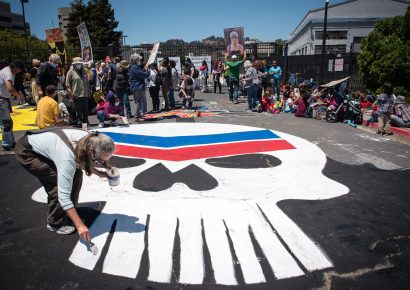 Climate Activists Gathered in Front of Richmond Refinery for Anti-Chevron Day