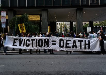 Tenants Marched to Veritas Headquarters as Eviction Moratorium Expires